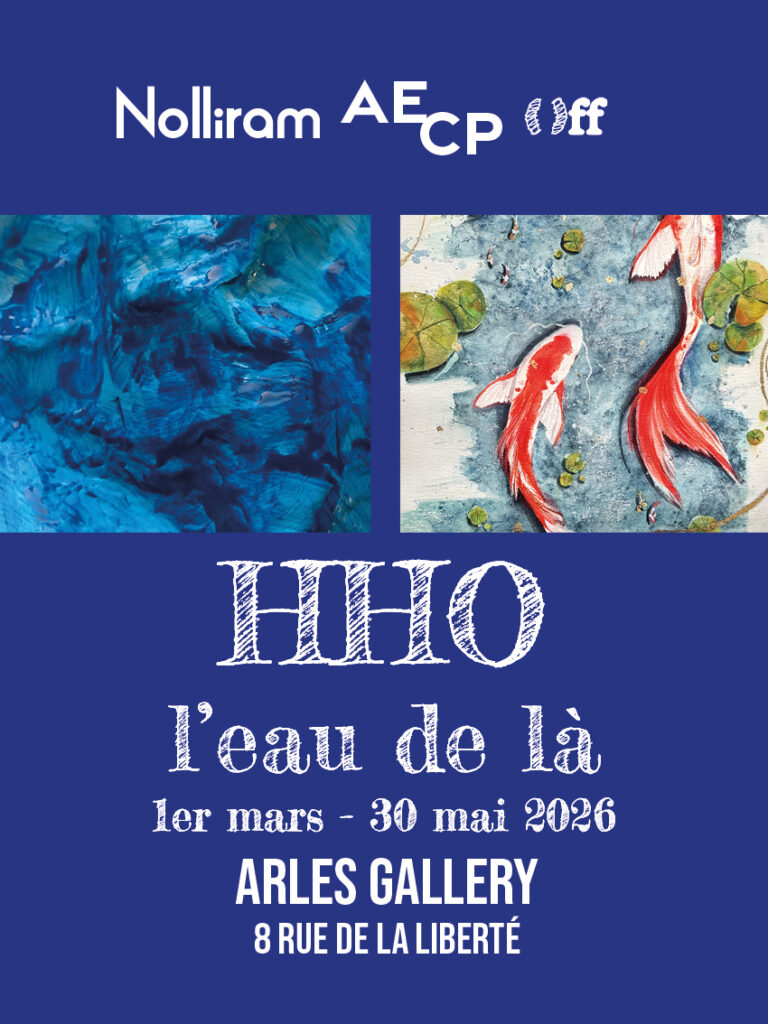 Affiche pour le festival du dessin. Exposition HHO l'eau de là par AECP à la Arles Gallery.