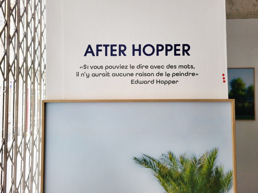 Extrait de l'exposition AFTER HOPPER 2025, "Si vous pouviez le dire avec des mots, il n'y aurait aucune raison de le peindre" - Edward Hopper