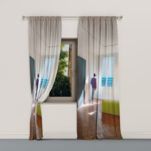 Mousseline 65 gr/m² - 141 cm, Dimension : 135x250 cm Fabriqué en France par AECP